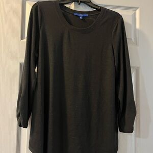 Apt. 9 Black Long Sleeve Women's Top